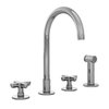 Смеситель для кухни с выдвижным ручным душем Fantini Icona Classic, хром (53 02 R051) Для кухни Хром