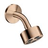 Верхний душ Axor One 75 мм 1jet EcoSmart, Polished Red Gold (48490300) Верхние души Красное золото