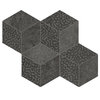 Плитка Lea Ceramiche Concreto and Zoom Cube Mix Concreto Dark Nat 35x30,5 (LGCC3M0) Lea Ceramiche Для кухни, Для общественных помещений, Для жилых помещений, Для ванной