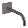 Электронный настенный смеситель для раковины Axor One, Brushed Black Chrome (38120340) Для раковины Хром-черный