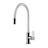 Змішувач для кухні Gessi Kitchen HELIUM, матовий білий / хром(60077-379) Для кухні Хром-білий