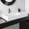 Керамическая раковина 90 см со скрытым сливом и шлифованным низом Laufen Kartell, белый матовый (H8183387571111) На столешницу, На тумбу, Подвесные Прямоугольные