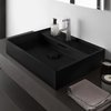 Керамическая раковина 50 см Laufen Kartell, черный матовый (H8163327161041) На столешницу, На тумбу, Подвесные Прямоугольные