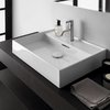 Керамическая раковина 50 см Laufen Kartell, белый (H8163320001041) На столешницу, На тумбу, Подвесные Прямоугольные