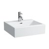Керамічна раковина 50 см з шліфованим низом Laufen Living, білий (H8174320001041) На стільницю, На тумбу 