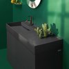 Керамическая раковина 120 см со скрытым сливом Laufen Kartell, графит матовый (H8133327581111) На столешницу, На тумбу, Подвесные Прямоугольные