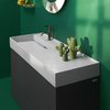 Керамічна раковина 120 см з прихованим зливом Laufen Kartell, білий матовий (H8133327571111) На стільницю, На тумбу, Підвісні 