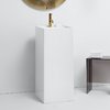 Керамическая напольная раковина 37,5 см со скрытым сливом Laufen Kartell, белый (H8113310001111) Напольные Прямоугольные