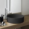 Керамическая раковина 42 см Laufen Kartell, черный матовый (H8123317161121) На столешницу, На тумбу Круглые