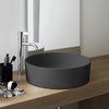Керамическая раковина 42 см Laufen Kartell, графит матовый (H8123317581121) На столешницу, На тумбу Круглые