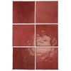 Плитка Equipe Ceramicas Artisan Burgundy 13,2x13, 2 (24457) Для кухні, Для ванни, Для громадських приміщень, Для житлових приміщень