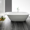 Ванна окремостояча зі штучного каменю Laufen Ino 180х85 см, white (H2303020000001) Laufen Овальні