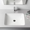 Керамическая встраиваемая раковина 55*38 см с шлифованной поверхностью Laufen Pro S, белый (H8119680001091) Встраиваемые снизу Прямоугольные