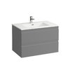 Меблевий комплект 80 * 50 см з 2 шухлядами Laufen Pro S, графіт (H8619634801041) Laufen Меблеві комплекти