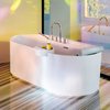 Ванна зі штучного каменю з зовнішнім декором Laufen Sonar 160х81 см, white (H2213420000001) Laufen Овальні