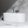Ванна отдельностоящая из искусственного камня Laufen Val 160х75 см, white (H2302820000001) Laufen Овальные
