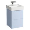 Тумба підвісна з 2 ящиками, 44 см Laufen Kartell, Сіро-блакитний (H4075080336451) Laufen Тумби