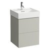 Тумба підвісна з 2 ящиками, 48 см Laufen Kartell, мокрий асфальт (H4075090336411) Laufen Тумби