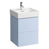 Тумба подвесная с 2 ящиками, 48 см Laufen Kartell, серо-голубой (H4075090336451) Laufen Тумбы
