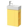 Тумба подвесная с полочкой, петли слева, 44 см Laufen Kartell, желтый (H4075170336441) Laufen Тумбы