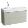 Тумба подвесная с 2 выдвижными ящиками, 120 см Laufen Kartell, мокрый асфальт (H4076480336411) Laufen Тумбы