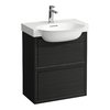 Тумба подвесная с 2 выдвижными ящиками, 57 см Laufen The New Classic, темный дуб (H4060320856281) Laufen Тумбы