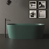 Ванна зі штучного каменю окремостояча NIC Design Bay 160х80 см, Бірюзовий (014 719.061) NIC Design Овальні