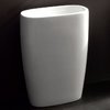 Напольная раковина 58 см NIC Design Milk, белый глянцевый (001 287.001) Напольные Прямоугольные