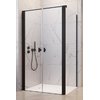 Душевая кабина Radaway Nes 8 Black DWD+S 80x75 (10081180-54-01+10080075-54-01) Прямоугольные Прозрачное