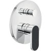 Смеситель для душа на 2 выхода Nobili Dress, chrome and volcanic gray (DS106100/EC08) Для душа Хром-темно-серый