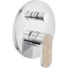Смеситель для душа на 2 выхода Nobili Dress, chrome and vanilla wood (DS106100/EC10) Для душа Хром-ванильный