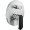 Смеситель для душа на 2 выхода Nobili Dress, inox T.E.A.+ and FENIX NTM® nero ingo (DS106100/ETNI) Для душа Нержавеющая сталь/черный