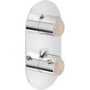 Термостатический смеситель для душа Nobili Dress, chrome and vanilla wood (DS106101C10) Для душа Хром-ванильный