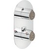 Термостатический смеситель для душа Nobili Dress, chrome and tobacco wood (DS106101C12) Для душа Хром-коричневый