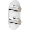 Термостатический смеситель для душа на 2 выхода Nobili Dress, chrome and heritage wood (DS106102C11) Для душа Хром-бежевый