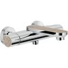 Смеситель для ванны Nobili Dress, chrome and heritage wood (DS106110/1C11) Для ванны Хром-бежевый