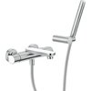 Змішувач для ванни Nobili Dress, inox T. E. A.+ and FENIX NTM® bianco kos (DS106110TBK) Для ванни Нержавіюча сталь/білий
