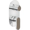 Смеситель для душа на 2 выхода Nobili Dress, chrome and sahara brown (WE81102/DSC07) Для душа Хром-коричневый