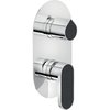 Змішувач для душу на 2 виходи Nobili Dress, chrome and volcanic gray (WE81102 / DSC08) Для душа Хром-темно-сірий