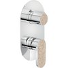Змішувач для душу на 2 виходи Nobili Dress, chrome and vanilla wood (WE81102 / DSC10) Для душа Хром-ванильный