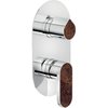 Смеситель для душа на 2 выхода Nobili Dress, chrome and corten (WE81102/DSC16) Для душа Хром-коричневый
