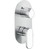 Смеситель для душа на 2 выхода Nobili Dress, inox T.E.A.+ and FENIX NTM® bianco kos (WE81102/DSTBK) Для душа Нержавеющая сталь/белый