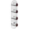 Термостатический смеситель для душа на 3 выхода Nobili Dress, chrome and corten (DS106103C16) Для душа Хром-коричневый