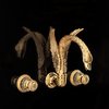 Смеситель для раковины настенный Devon&Devon Swan, золото (EXC-SW133MGK) Для раковины 24-каратное золото