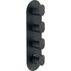 Термостатичний змішувач для душу на 4 виходи Nobili Yoyo, velvet black (UP94104BM) Для душа Чорний матовий