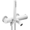 Термостатический смеситель для ванны Nobili Live, polar white (LV00010/2WM) Для ванны Белый матовый