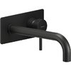 Смеситель для раковины настенный, длина излива 200 мм Nobili Live, velvet black (LV00198/1BM) Для раковины Черный матовый