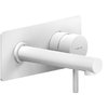 Смеситель для раковины настенный, длина излива 160 мм Nobili Live, polar white (LV00498WM) Для раковины Белый матовый