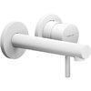 Смеситель для раковины настенный, длина излива 160 мм Nobili Live, polar white (LV00499WM) Для раковины Белый матовый