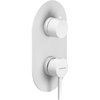Смеситель для душа на 2 выхода Nobili Live, polar white (WE81102/TWM) Для душа Белый матовый